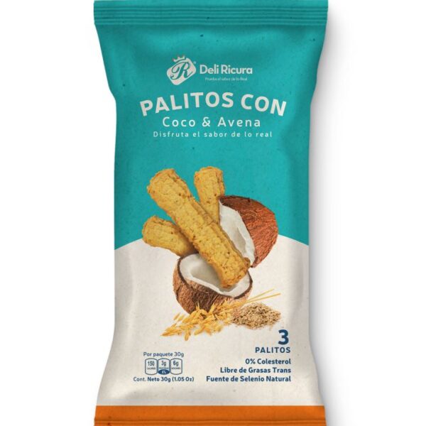 Palitos con Coco y Avena