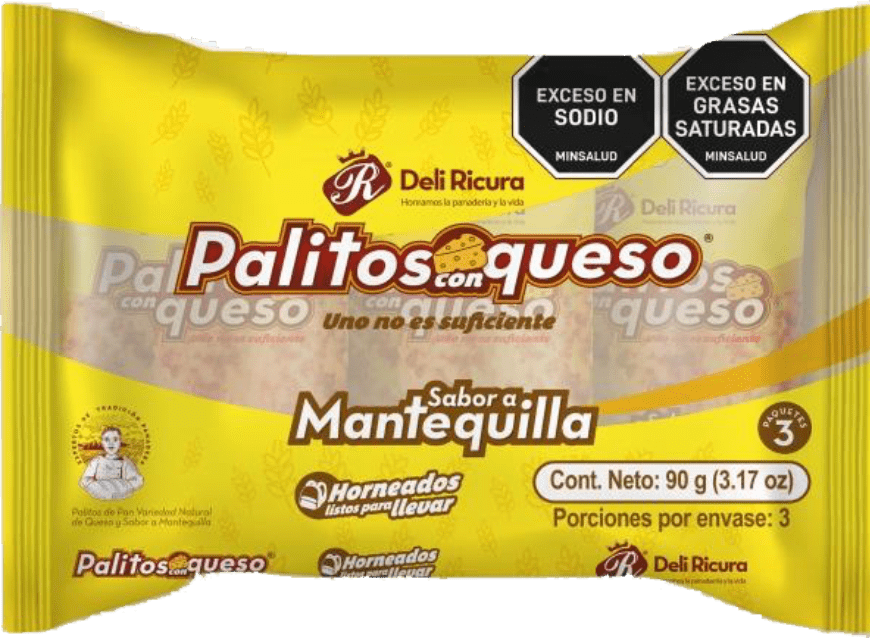 Palitos con queso sabor mantequilla